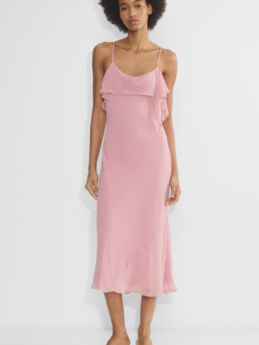 ARITIZIA WILFRED CANNELLE DRESS - TART PINK SIZE SMALL